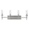 Afx Huntington 30'' Vanity, Clear Ribbed Glass Shade, Satin Nickel Finish HNTV3011MBSN - alternate 2